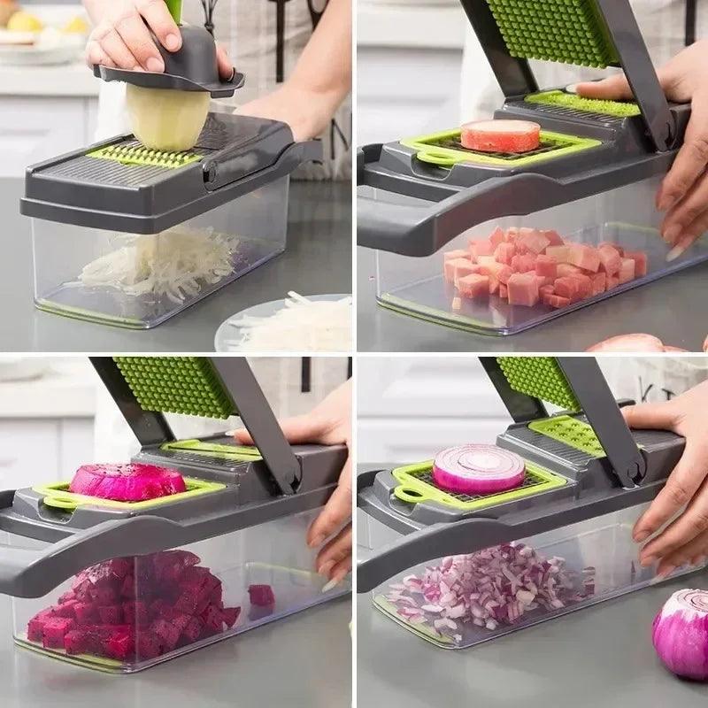 Cortador Multifuncional de Legumes 14 em 1