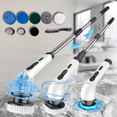 Escova De Limpeza 9 Em 1 Recarregavél Elétrica Giratória Com Cabo Alongador